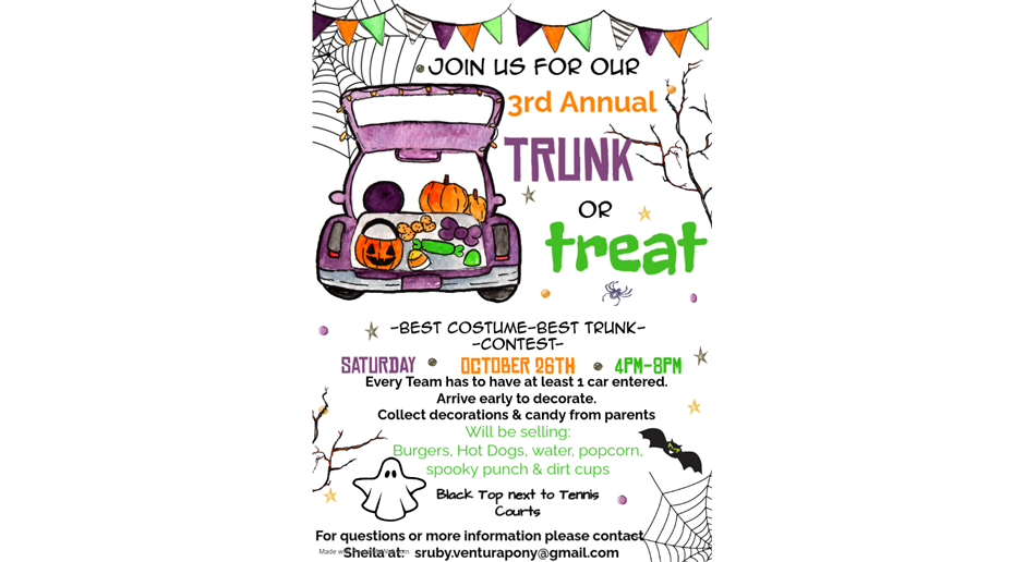 3rd Annual Trunk or Treat